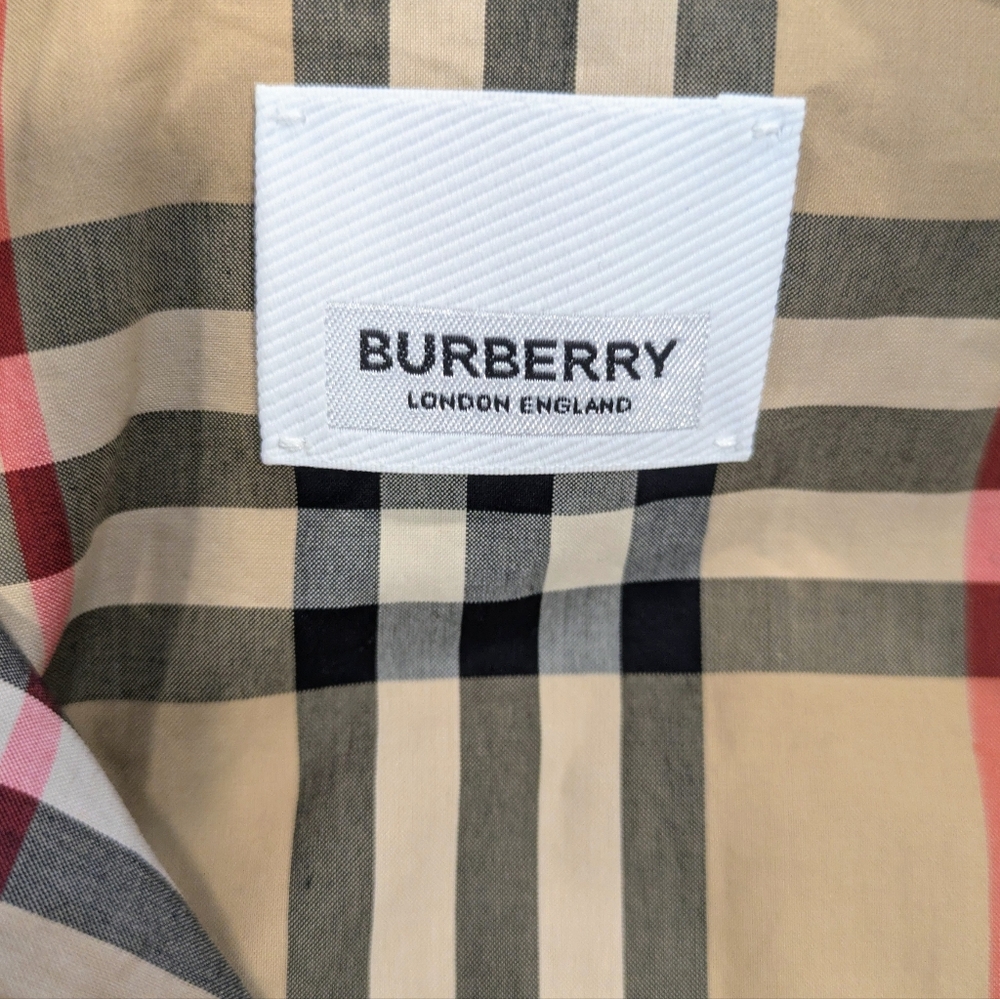 Burberry Beige Vintage Check Short Sleeve Shirt Dress - Picture 6 of 6